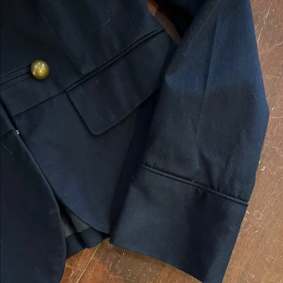 🌻3/$15🌻 H&M women’s Dark Blue Military Jacket - Picture 5 of 10